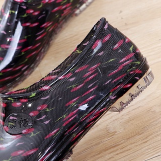 №●✤Four seasons short rain boots women s low-top new non-slip waterproof shallow rain boots kitchen