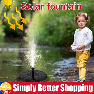 Mini Solar Power Garden Decor Fountain Pump Outdoor Water Fountain Pond Floating Solar Panel Pump