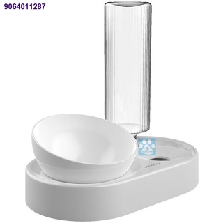 M09.14✴Pet Dog and Cat 2 in 1 Bowl Automatic Drinking Food dog Bowl
