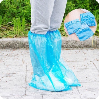 rain shoe№❍5 Pairs Disposable Protector High-Top Rain Shoe Covers (1)