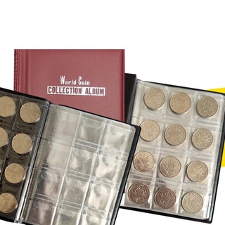 【100% Original】❃♞∋120 Collecting Coin Penny Money Pocket Storage Album Book Holder Case Folder Home