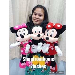 Mickey and Minnie Mouse Stufftoys 17inches