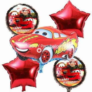 5in1 Cars happy birthday party birthday Balloon decoration set
