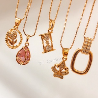 YH 18k rose gold plated fashion pendant necklace
