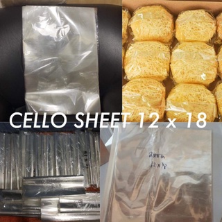 100g Plain Cello Sheet 12x18 20 - 25pcs Packaging for Ensaymada Mamon Pastries Cellosheet Cellophane