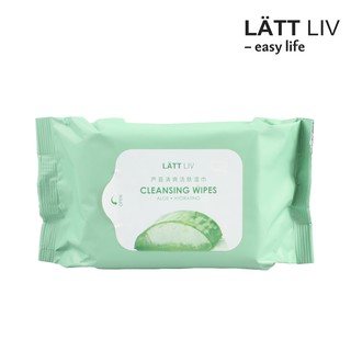 LATT LIV Cleansing Face Wipes - Aloe - 35 sheets