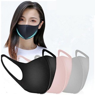 Face Mask Black Breathable Washable Mouth Mask Reusable Anti Pollution Wind Proof Mouth Cover Unisex