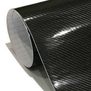 152*30Cm High Gloss 5D Carbon Fiber Vinyl Film Carbon Fiber Car Applique