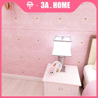 Diamond wallpaper 3D stereo wall stickers bedroom decoration waterproof can be used for rough wall surface (1)