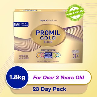 Wyeth® PROMIL GOLD® FOUR Powdered Milk Drink for Pre-Schoolers Over 3 Years Old, Bag in Box, 1.8kg x