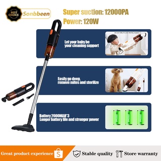 Sonbbeen Wireless Vacuum Cleaner 2 in 1 Vacuum Handheld Pushrod Cleaner Strong Suction Low Noise (1)
