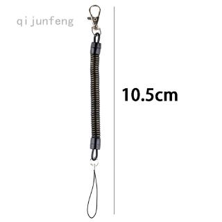 qijunfeng Retractable Spring Coil Spiral Stretch Chain Anti-lost Phone Hanging Keychain Car