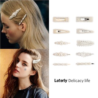 「Leterly」Japan and South Korea Pearl BB clip girl hairpin F1000