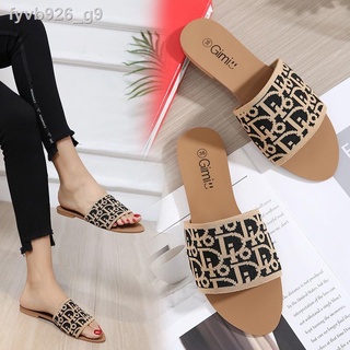 ▨☈♨「KAEVE」NEW Korean fashion flat sandals shoes for women slide on sale