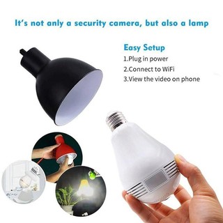 V380 IP CCTV Bulb Camera Wireless WIFI Network Security Two Way Audio 1080P Home 360° Panoramic (3)
