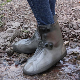rain shoe◆Unisex Waterproof Rain Boots Cover Black