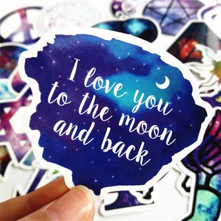 28Pcs Galaxy Stickers Mixed Decals Luggage Laptop Car (2)