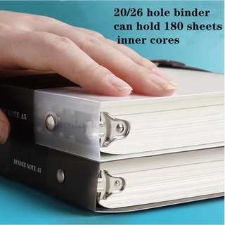 COD Thicken Loose-leaf Refillable Notebook Shell With Refill Hard Cover Notepad Filler Notepad (3)
