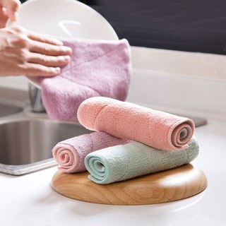Water absorption oil lint-free cleaning dish cloth wipe