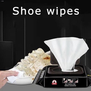 Shoe Care & Cleaning Tools♀∋☇30 Sheets Disposable Shoe Sneaker Shoe Care Cleaning Wet Wipes White Sh