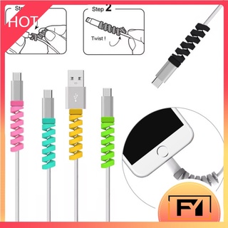 Spiral data cable protective cover silicone is suitable for Apple Android phone original charging cable anti-breakage protective cover