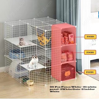 DIY Pet Fence Dog Fence Pet Playpen Dog Playpen Crate For Puppy, Cats, Rabbits 35cm x 35cm Dog Fence (3)