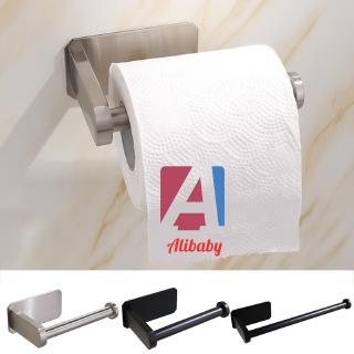 Self Adhesive Toilet Paper Holder Toilet Roll Stick on Wall Stainless Steel for Bathroom Kitchen (2)