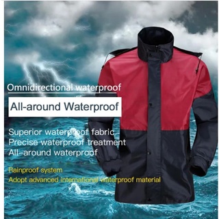 Functional Raincoat Suit Unisex Windbreaker Set Waterproof Suit Motorcycle Coat (3)