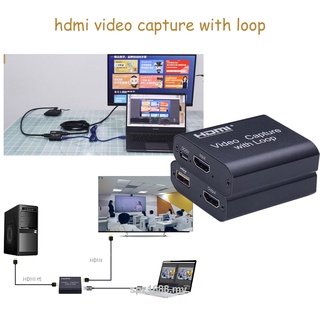 Hd 1080P Capture Video Usb Video Card Hdmi With Loop Out For Ps4 Game Dvd Hd Camera Tv Box Recording Live Streaming