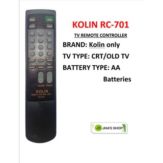 KOLIN RC-701 REMOTE CONTROLLER FOR CRT TV