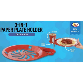 (10pcs) 3 in 1 Paper plate holder