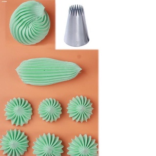 Baking decoration✗☽Ready Stock 5pcs Set Large Pastry Cakes Baking Tools Stainless Steel Nozzles Deco