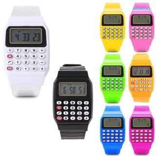 BTM Fashion Child Kid Silicone Date Multi-Purpose Electronic Calculator Wrist Watch