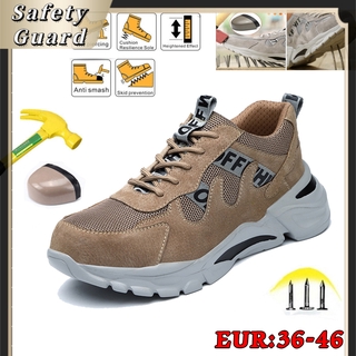 Wear-resistant Non-slip Safety Shoes Breathable Work Protective Shoes for Men Anti-smashing and Anti-piercing Safety Shoes