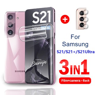 Samsung Galaxy S21 Plus S21 Ultra S21+ S21Ultra Hydrogel Screen Protector Front Film Camera Lens Protective Glass Back Film
