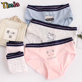 【Hot Sale!!!】5PCS Unicorn Series Panties Fashion Girls Briefs Pretty Cartoon Print Women Underpants