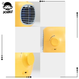 [DOUBLE] Portable Air Conditioner Fan, Personal Air Cooler, Small USB Quiet Desktop Air Cooler Table