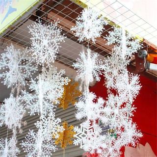 Attractive White Snowflake Christmas Tree Deco (1)