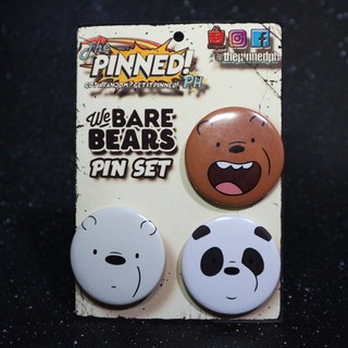 We Bare Bears Button Pin Set