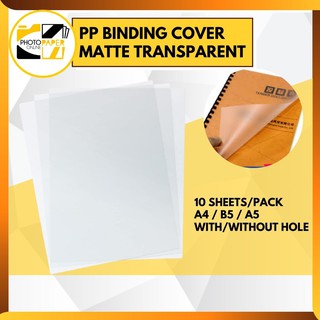 binding cover pp frosted matte a4size 50sheet