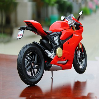 1/12 Ducati 1199 Red Panigale Diecast Motorcycle Model Toy (6)