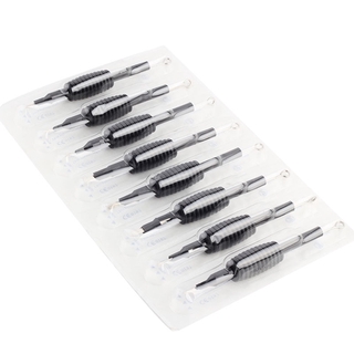 10Pcs Disposable Tattoo Tubes Tips Grips with Needles Tattoo Needles and Combo Tubes for Tattoo Machine