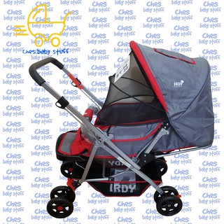 IRDY Stroller code S0829A with Mosquito Net (Red)
