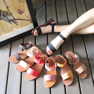 【cwa】 Shoes Sandals for Women's Fashion Korean Flat Sandals