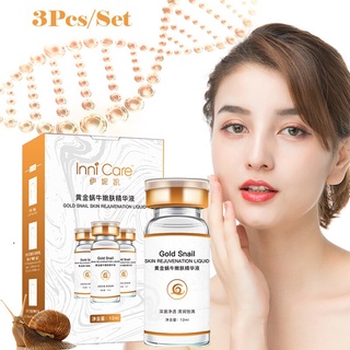 In Stock InniCare 3Pcs/Set Snail Essence Face Serum Tightening Pore Repairing Anti Aging Repair Shrink Pore Face Cream Skin Care Sets