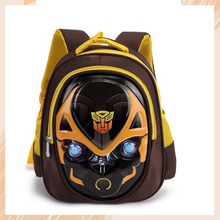 【Available】Transformers Bumblebee Kid School Bag Children Bag 3D Cartoon Backpack Kindergarten Bag