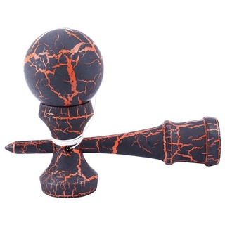Full Crackle Wood Kendama Ball Education Traditional Game Toy New