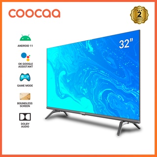 COOCAA NEW [32S7G] 32 Inch HD Ready Android 11 & Smart HDR-10 TV Netflix & YouTube Chromecast