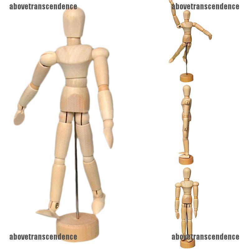 5.5" Drawing Model Wooden Human Male Manikin Blockhead Jointed Mannequin Pupp (3)