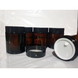 100g Amber Glass Jar(5pcs) (1)